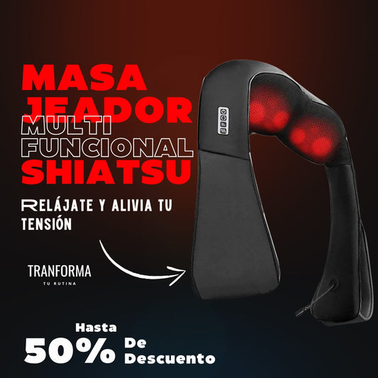 Masajeador Shiatsu de Cuello, Hombros y Espalda