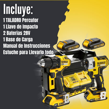 Kit DeWalt: Taladro + Pistola de Impacto