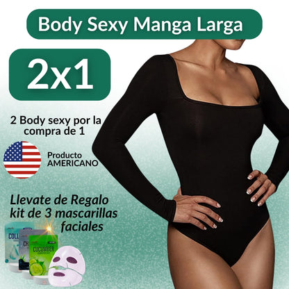 Body Sexy Control Abdomen Manga Larga Pack(x2)