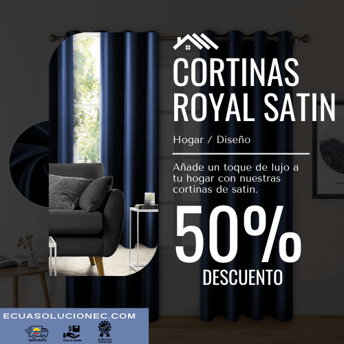 Cortinas Satinadas 3m x 2.30m